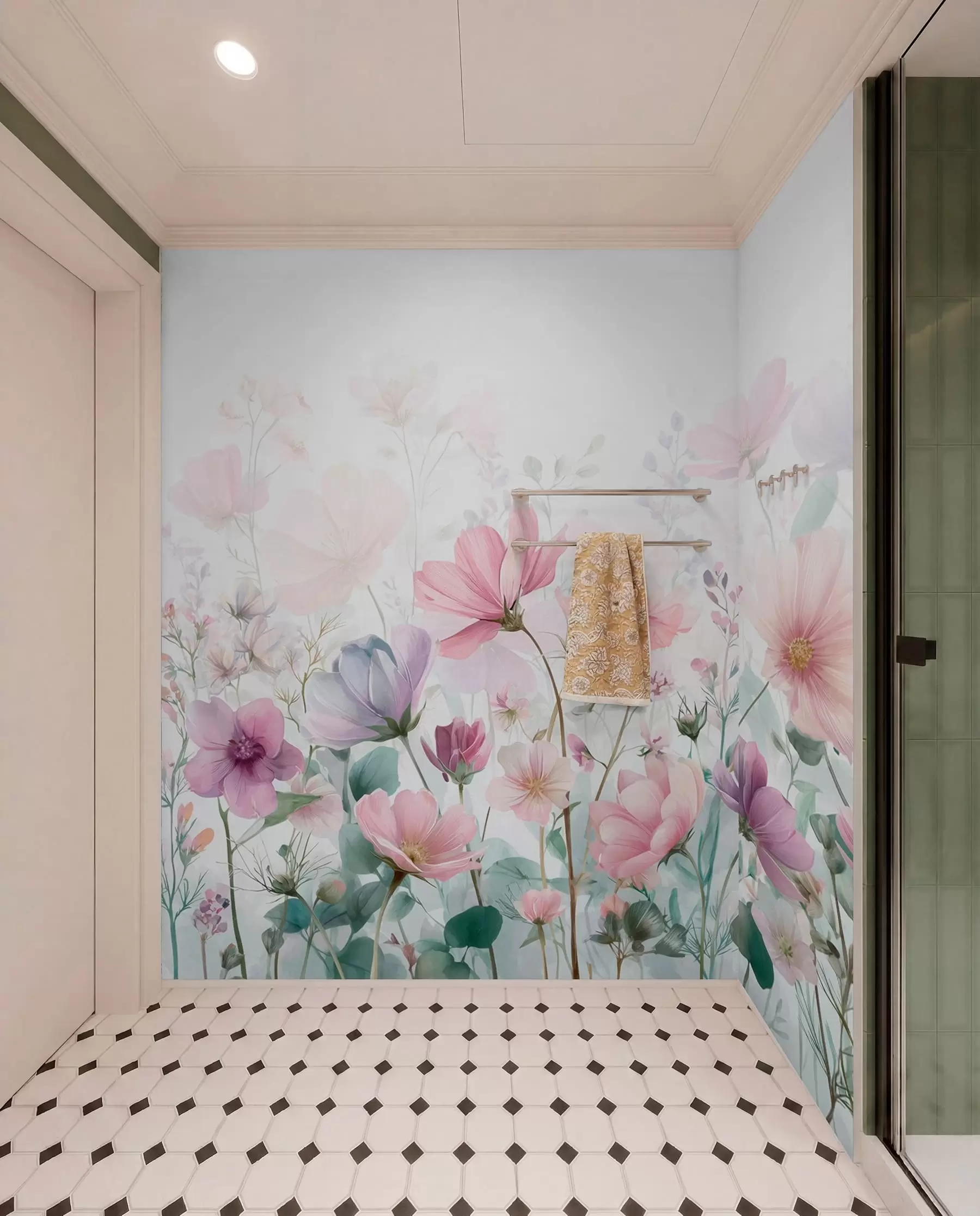 Fototapet skira vildblommor w04171