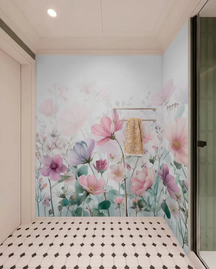 Fototapet skira vildblommor w04171