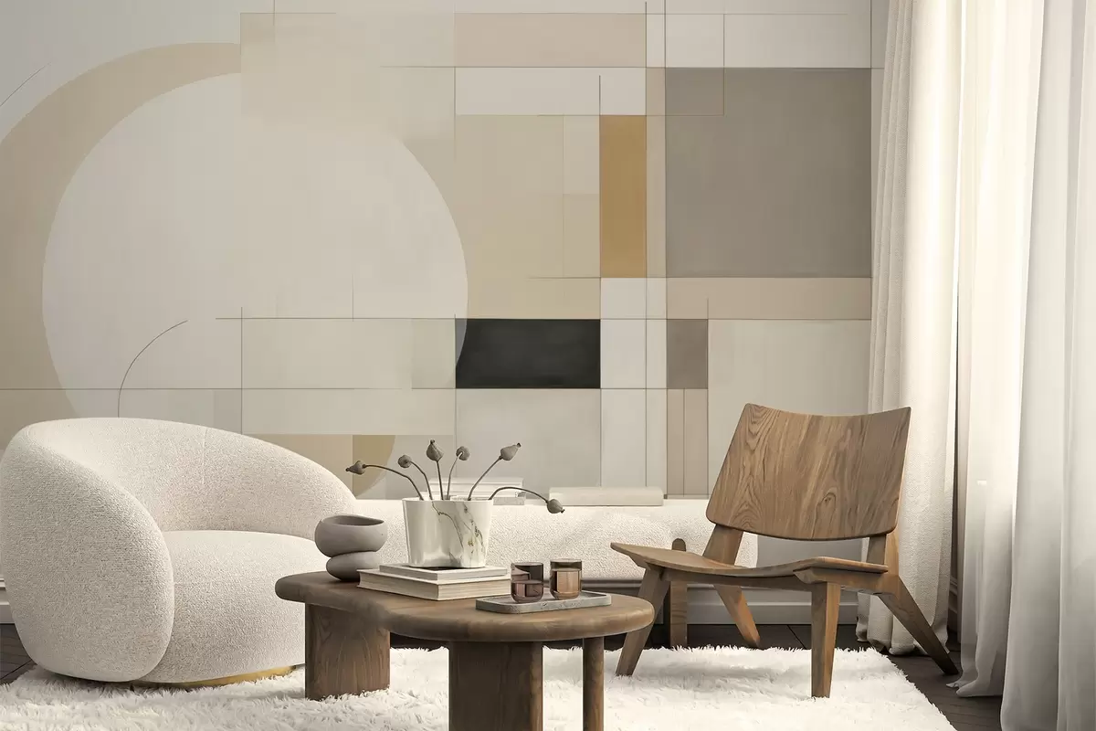 Fototapet Geometrisk abstraktion w04381