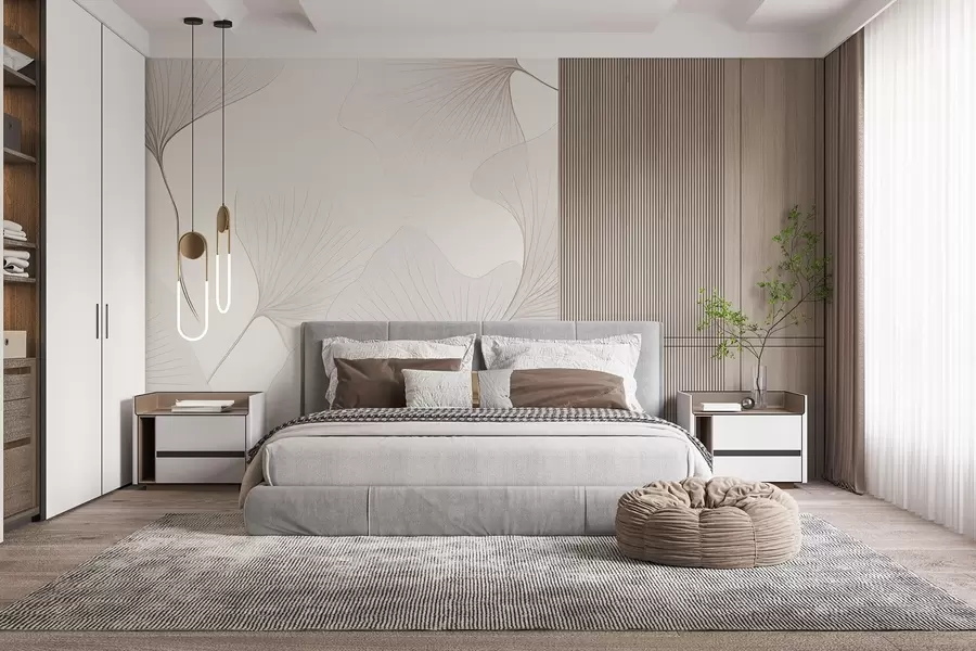 Fototapet Transparenta ginkgoblad w04433v1