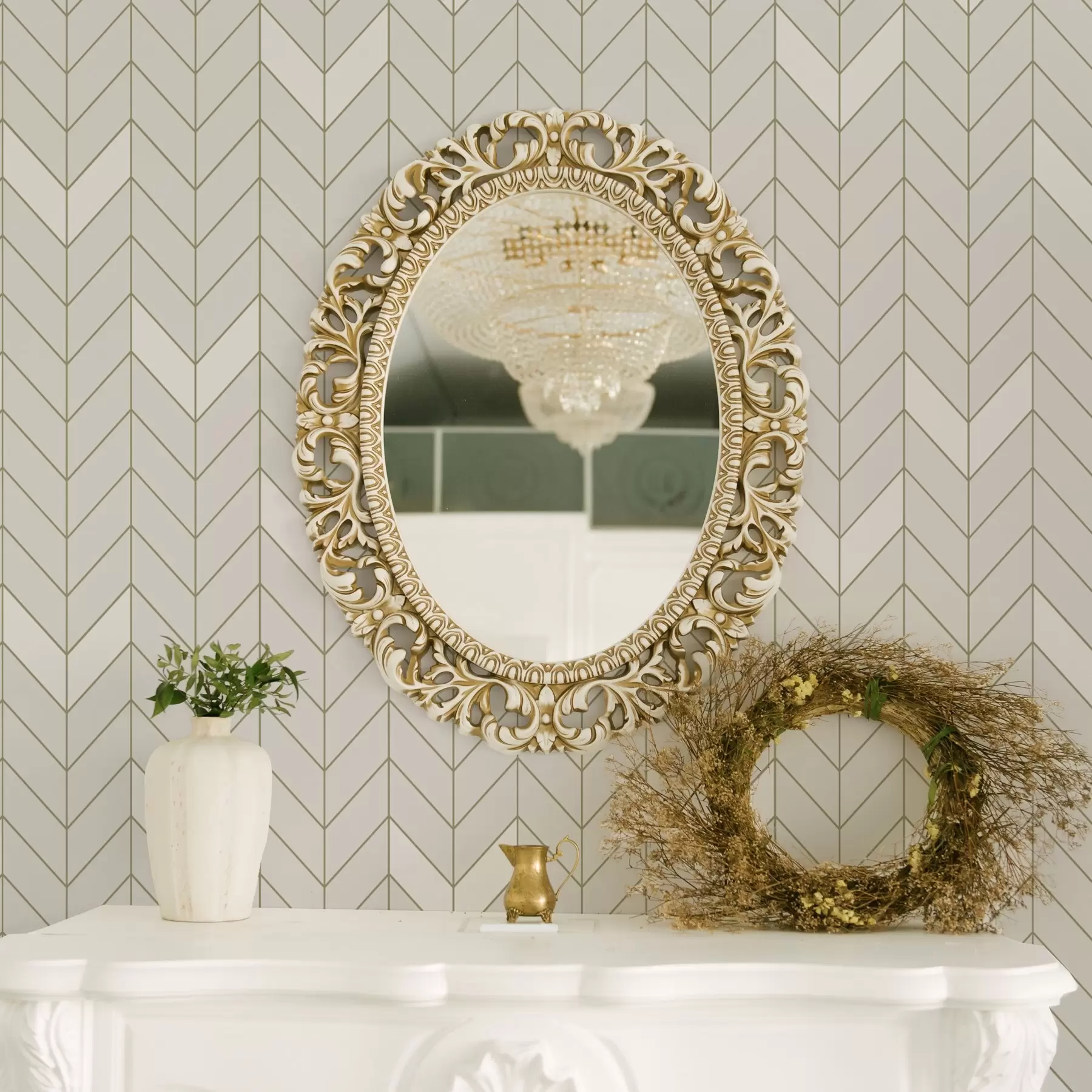 Fototapet Geometriskt mönster med tunna linjer a00487