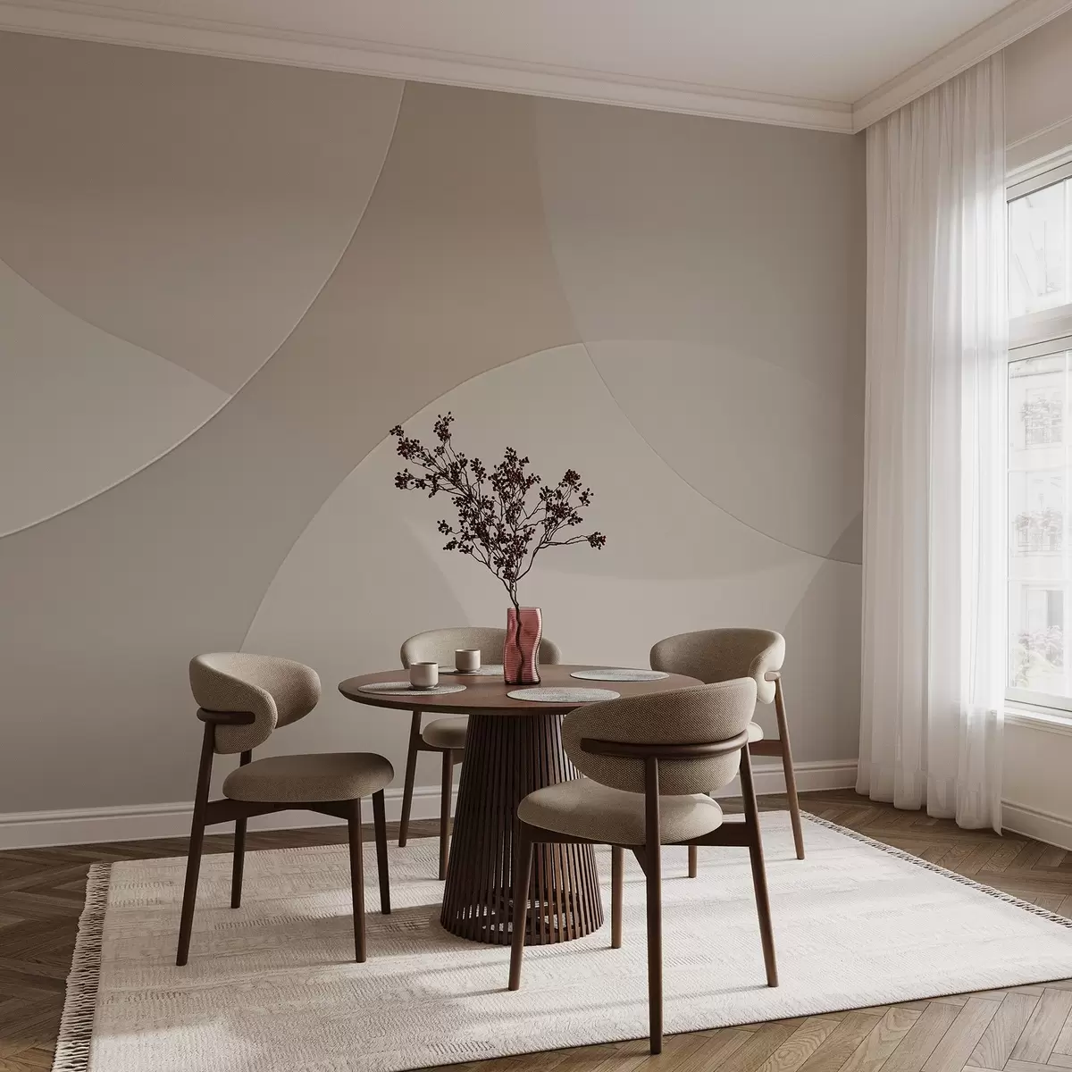 Fototapet Abstrakta cirklar w04439