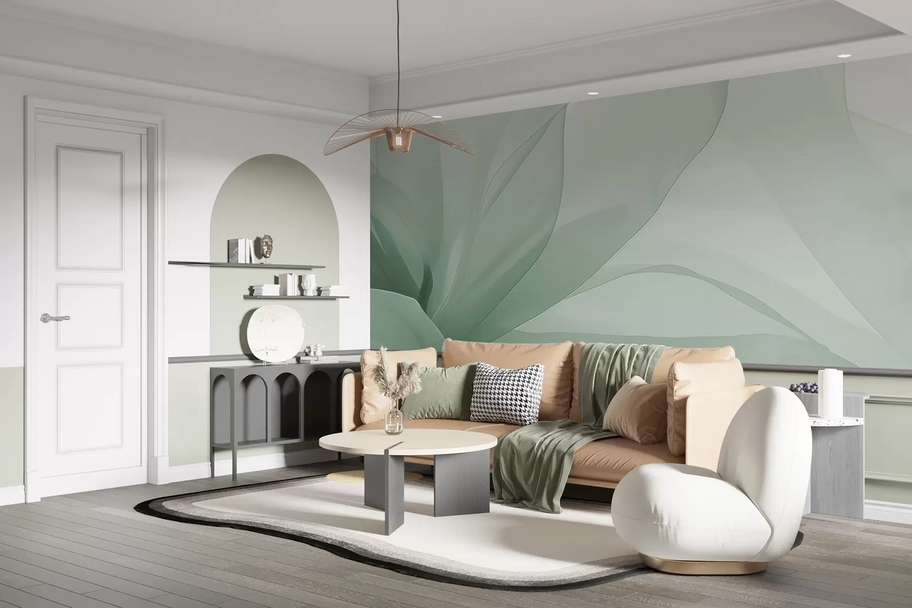 Fototapet Abstrakt blomma w04435v1