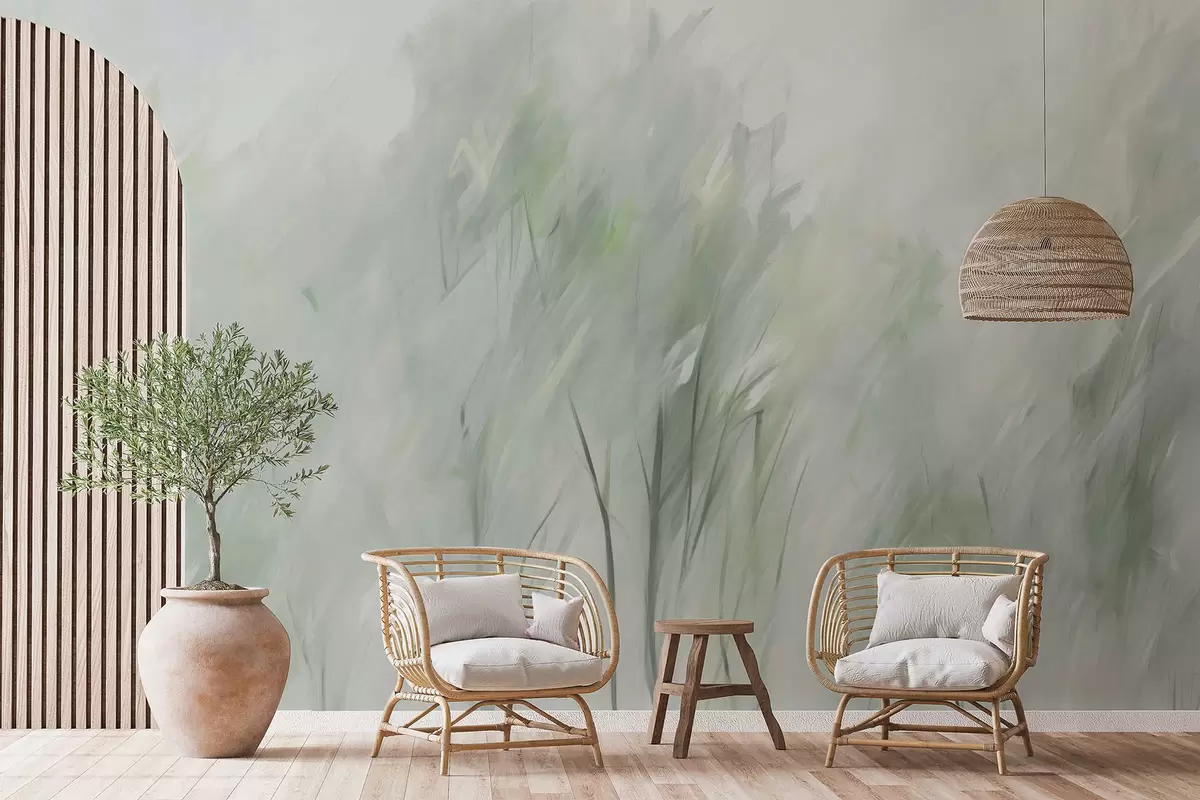 Fototapet Träd imitation målning w04411