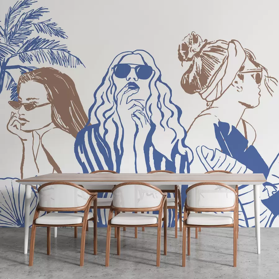 Fototapet Flickor w04463