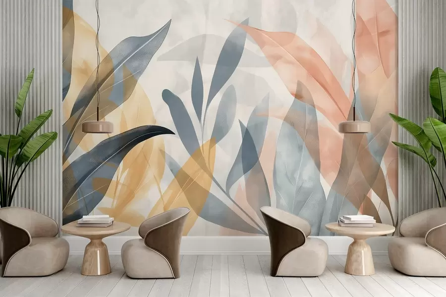 Fototapet Färgglada löv w04483