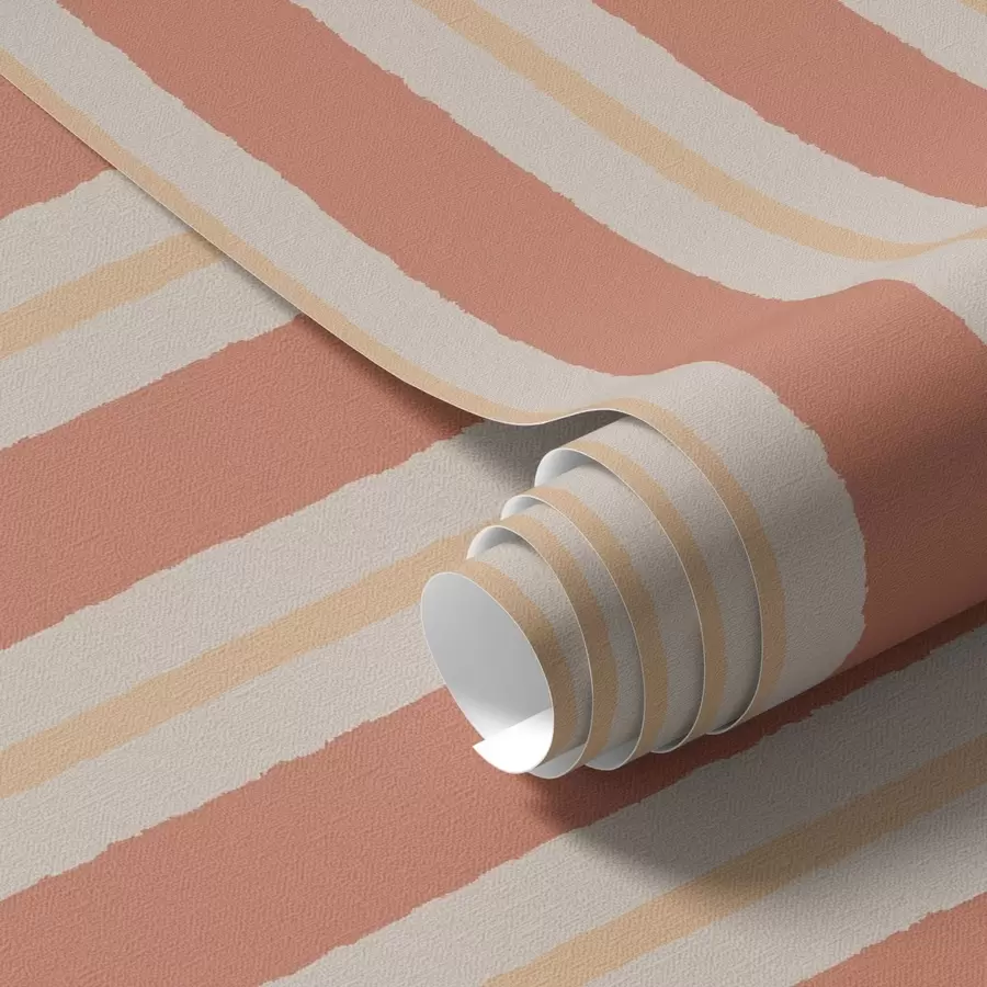 Fototapet Ljusa terrakottaränder med beige accenter a00515