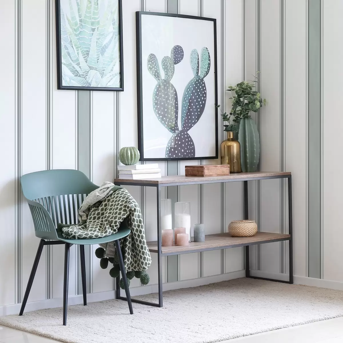 Bakgrund Breda ränder i en gråblå palett a00516