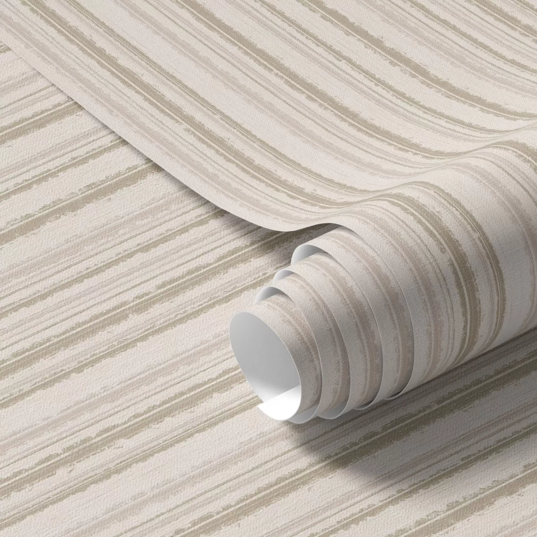 Fototapet Tunna ränder i ljusa beige toner a00549
