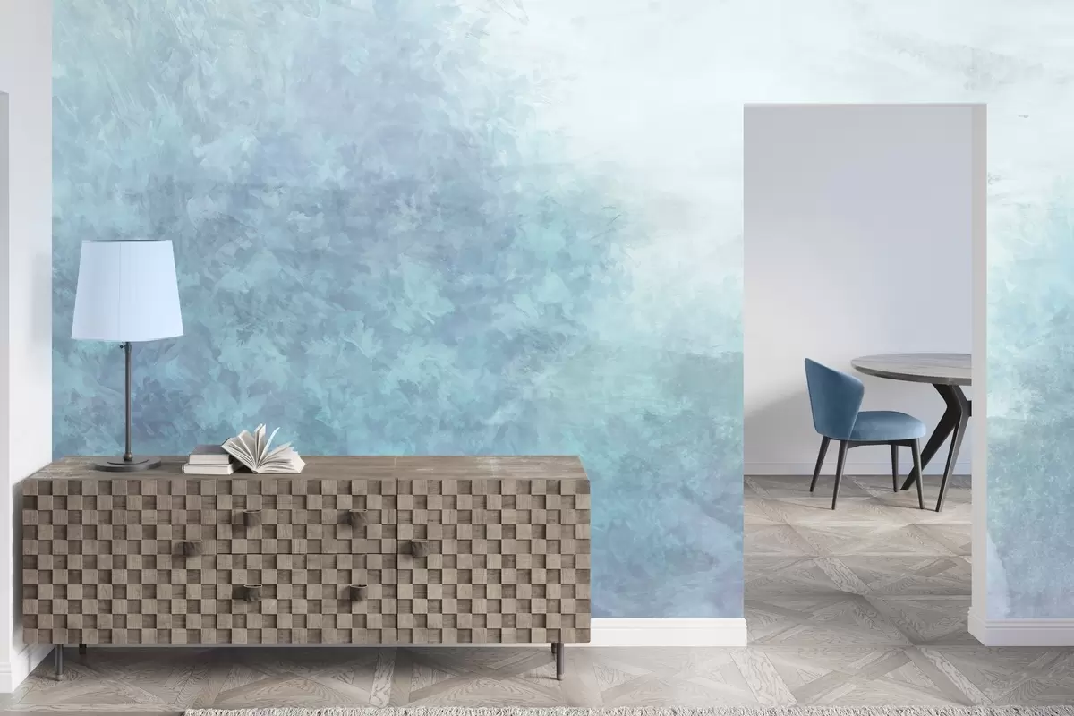 Fototapet  Imitation av löv på en betongvägg w04468v1