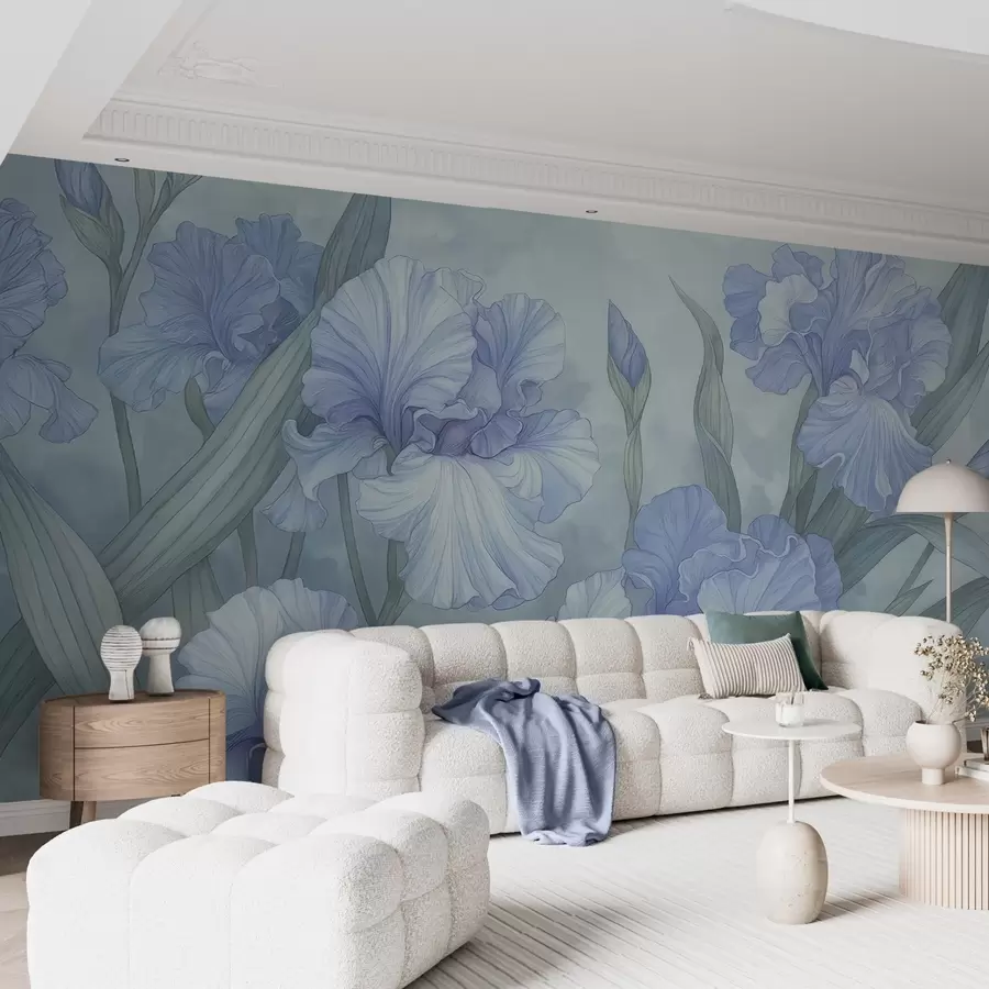 Fototapet Illustrerad Iris w04469