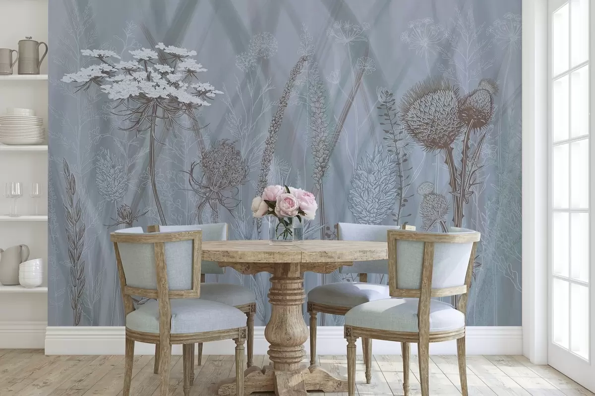 Fototapet Gräs och herbarium w04473v1