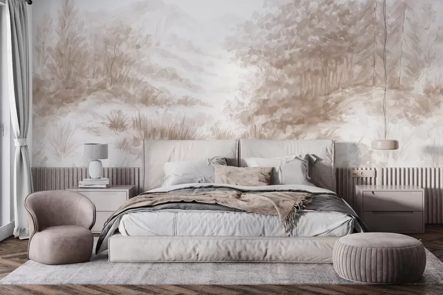 Fototapet Färgglada konturer w04572v1