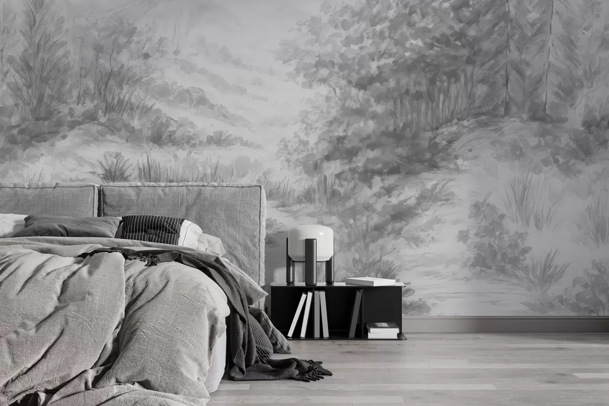 Fototapet Färgglada konturer w04572v2