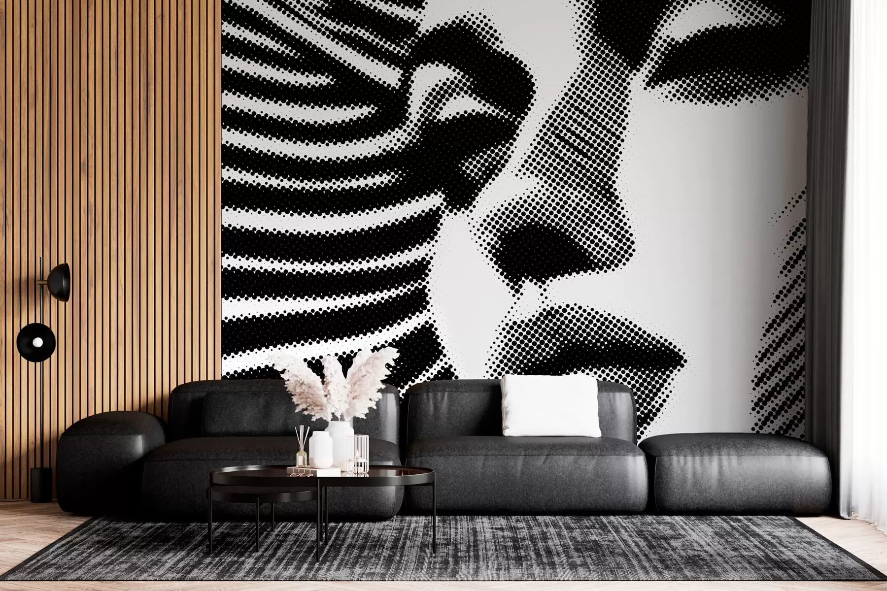 Fototapet Popkonststil av en kvinnas ansikte w04504