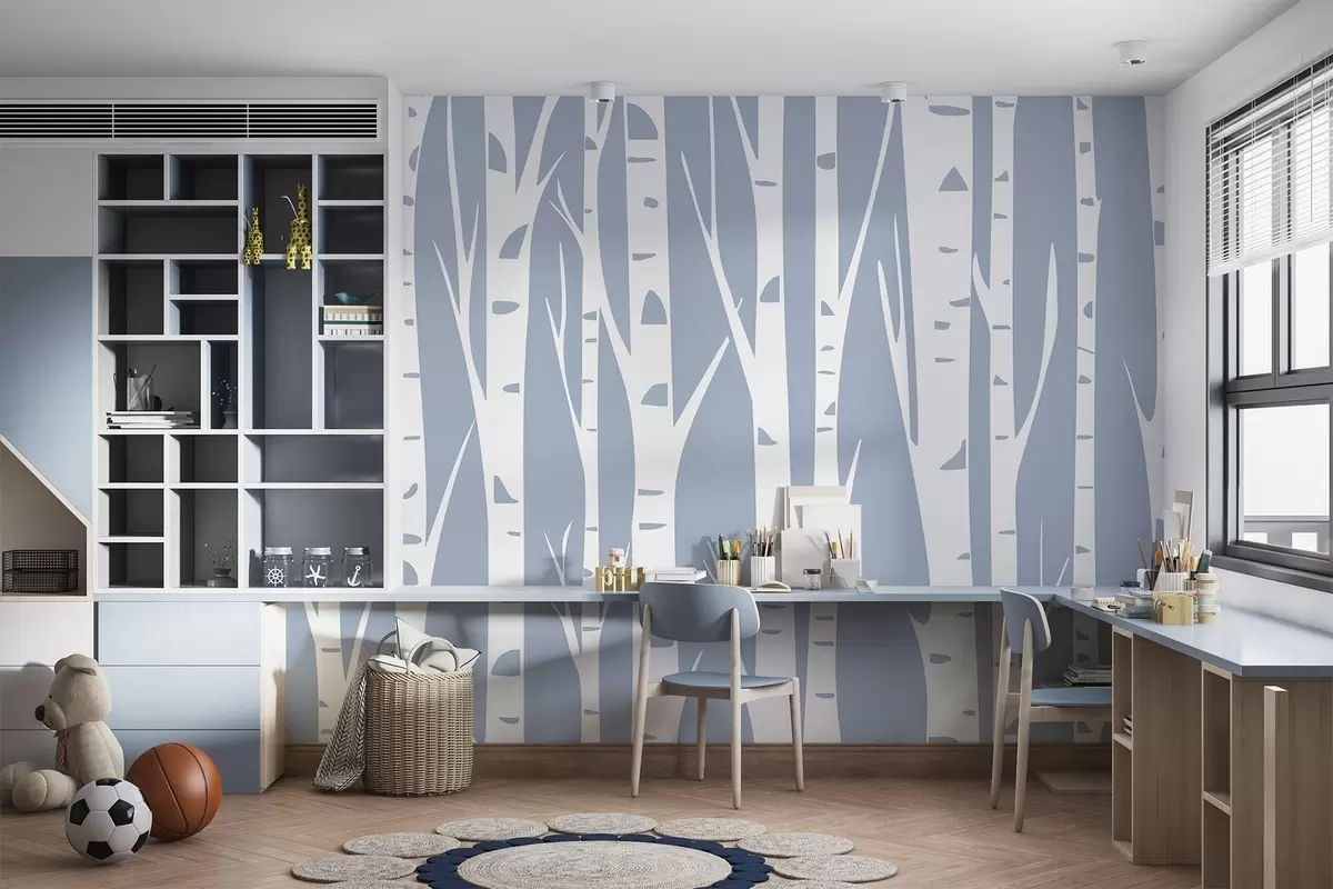 Fototapet Björkskog w04658v1