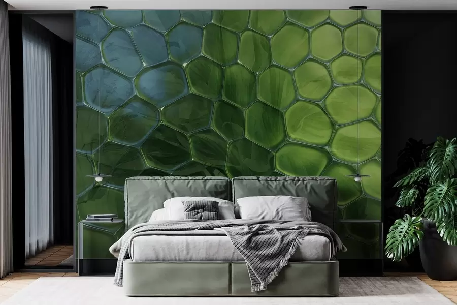 Fototapet Löv genom glaskupor w04667