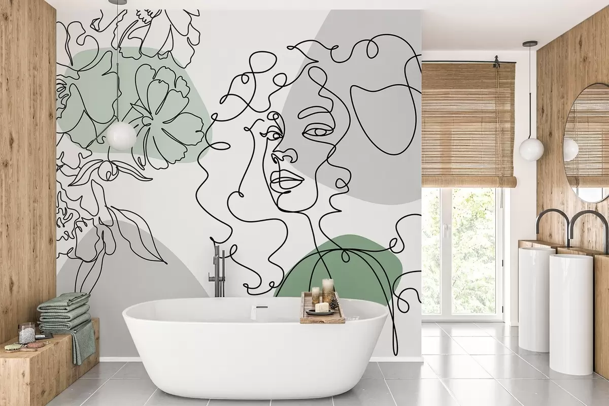 Fototapet Flicka i kö w04724v1