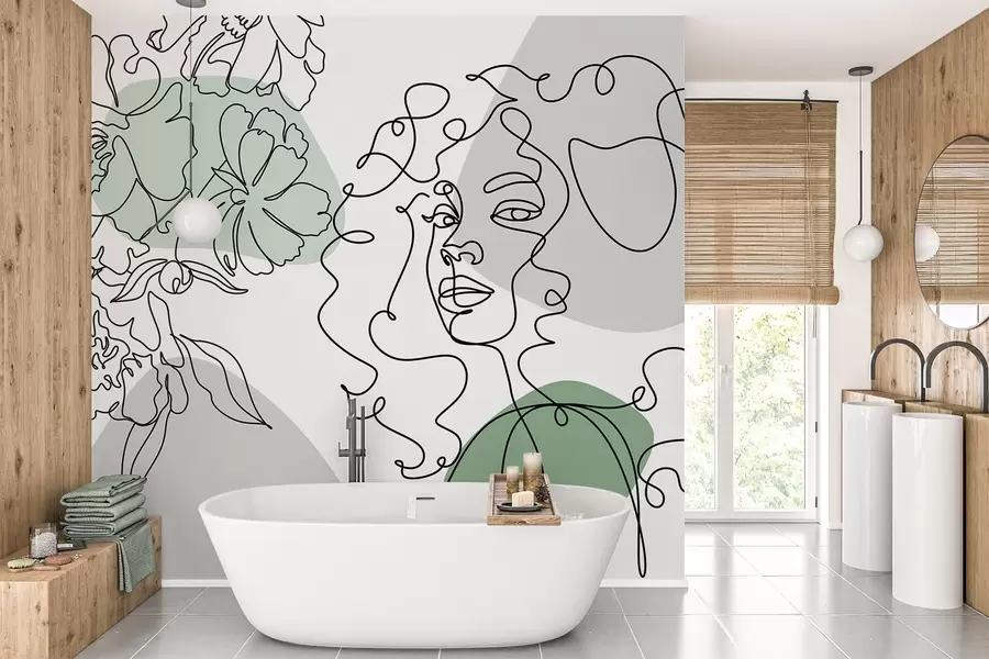 Fototapet Flicka i kö w04724v1