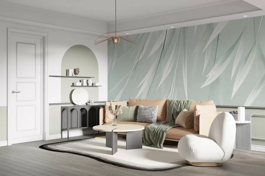 Fototapet Hängande tunna blad w04703v1