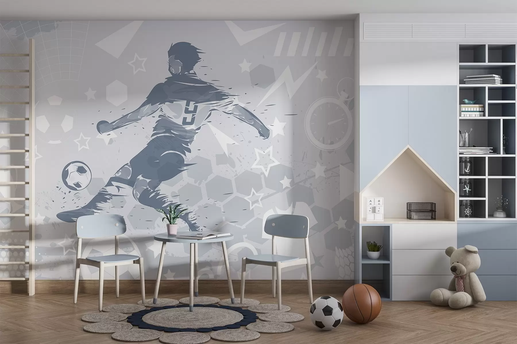 Fototapet Fotbollsspelare, sport w04763v1