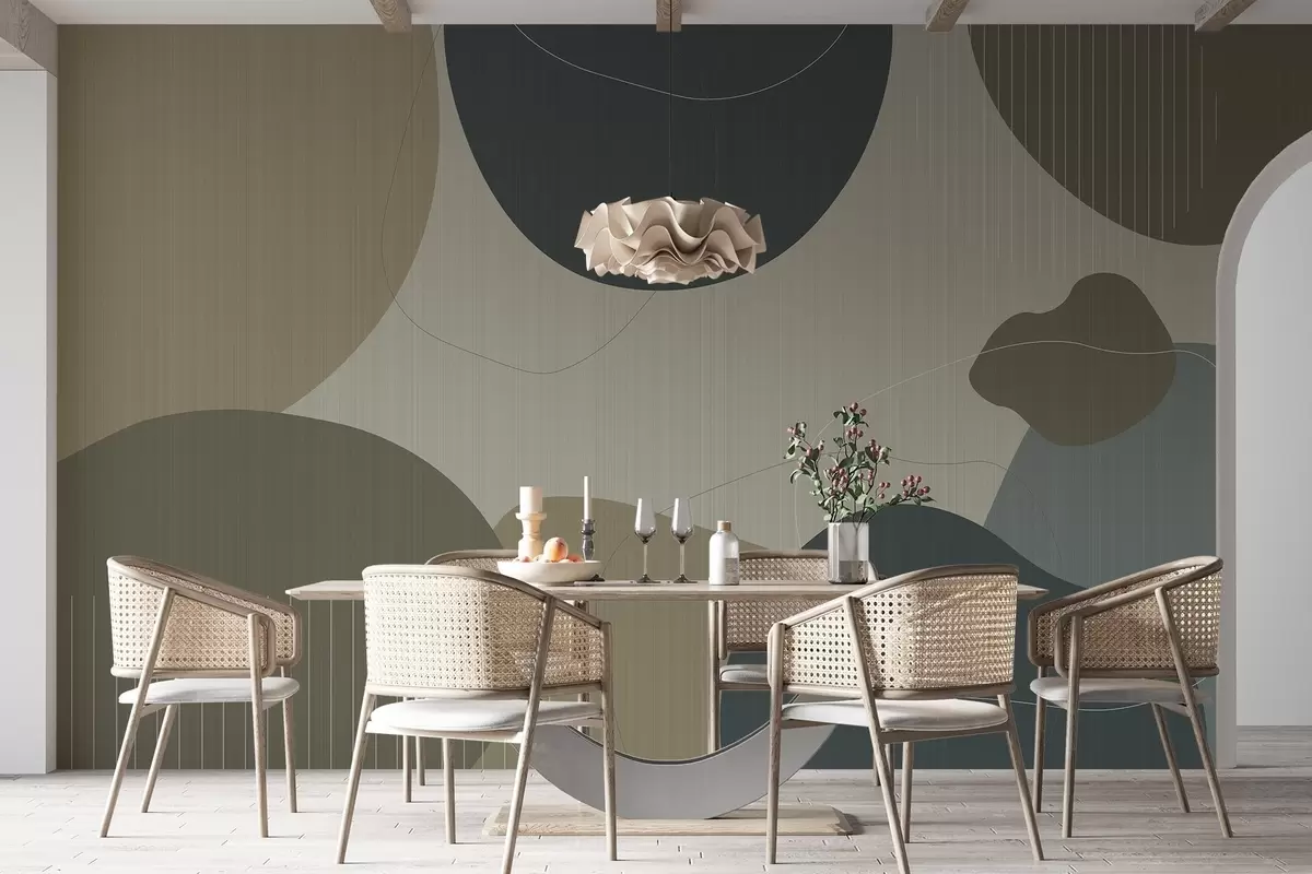 Fototapet Abstrakta cirklar w04759v2