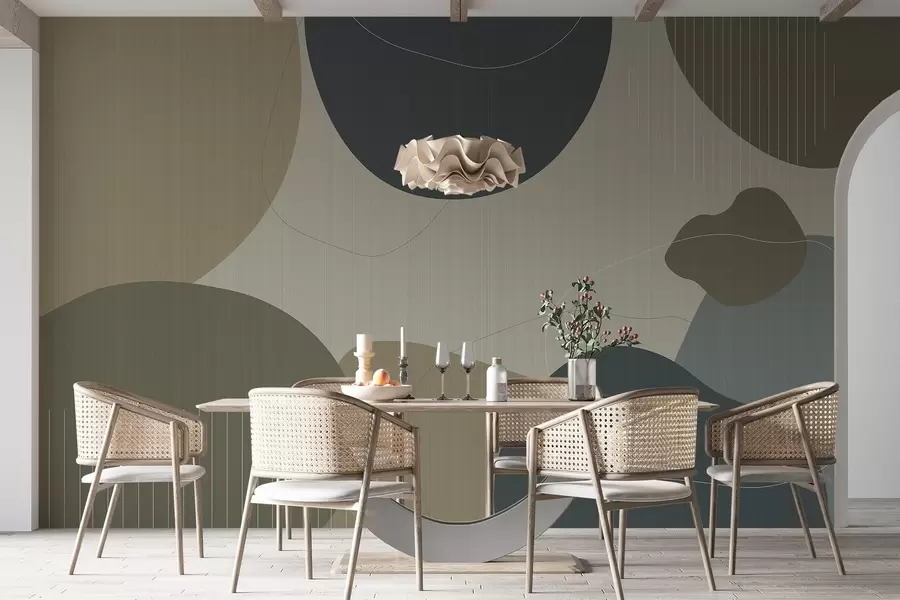 Fototapet Abstrakta cirklar w04759v2