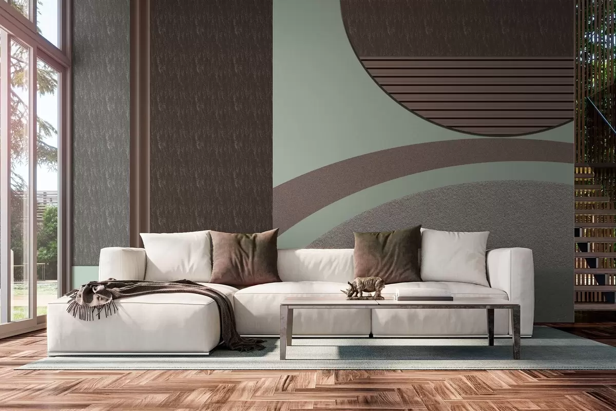 Fototapet abstrakt texturerad geometri  w04631