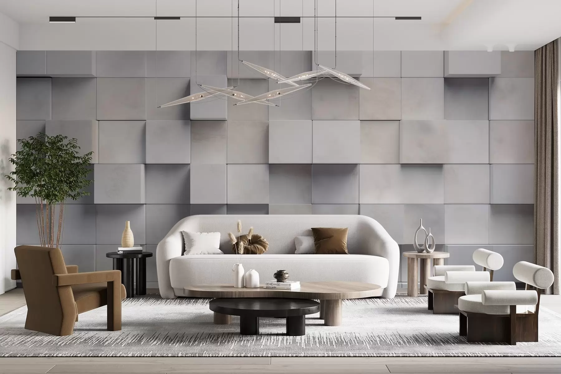 Fototapet Kvadratiska block w04806