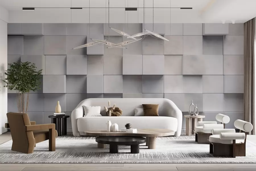 Fototapet Kvadratiska block w04806