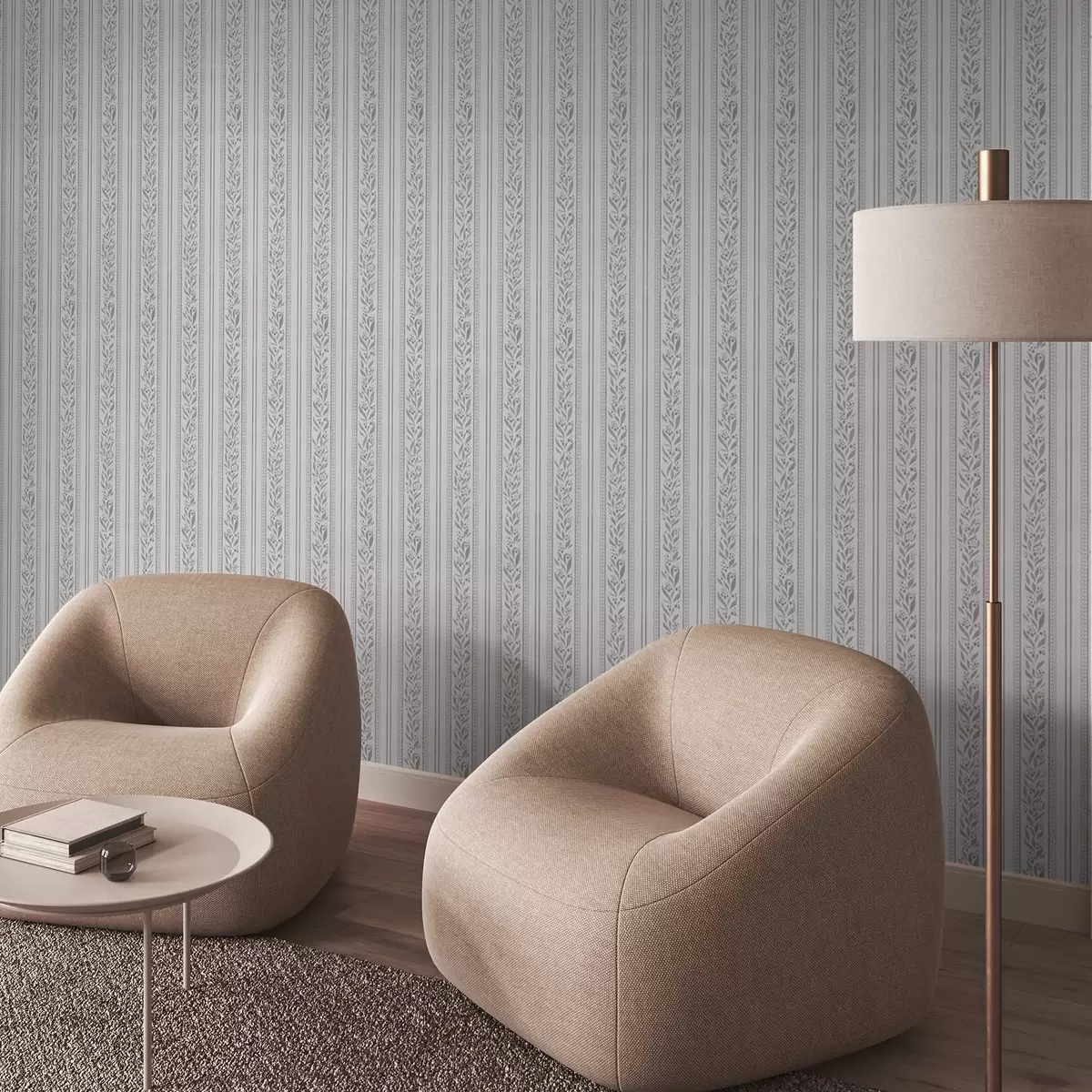 Bakgrund Ränder med spetsar och kvistar på kallvitt a00814v1