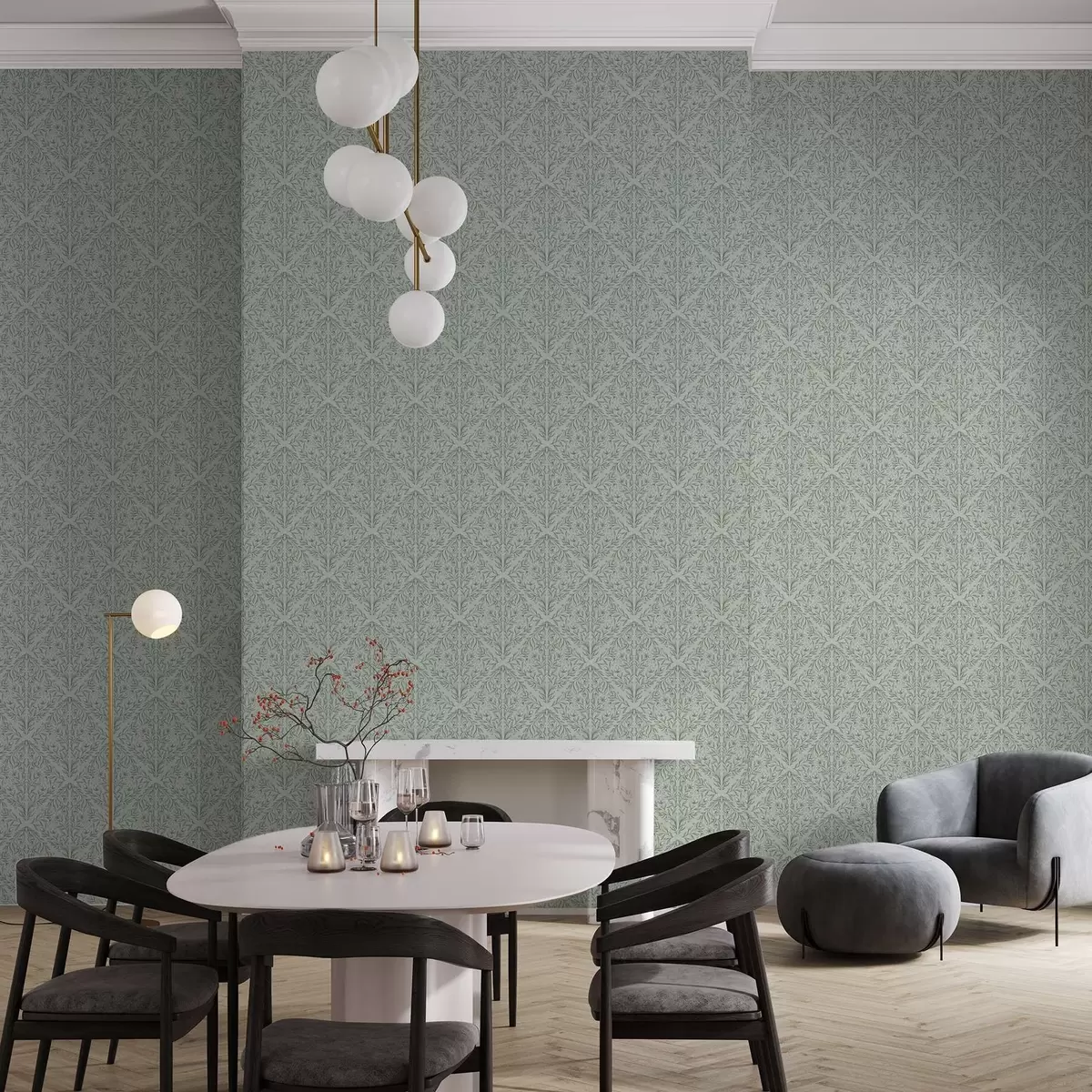 Bakgrund Lacy fotograferar på pastellgrönt, milt djup a00815v3