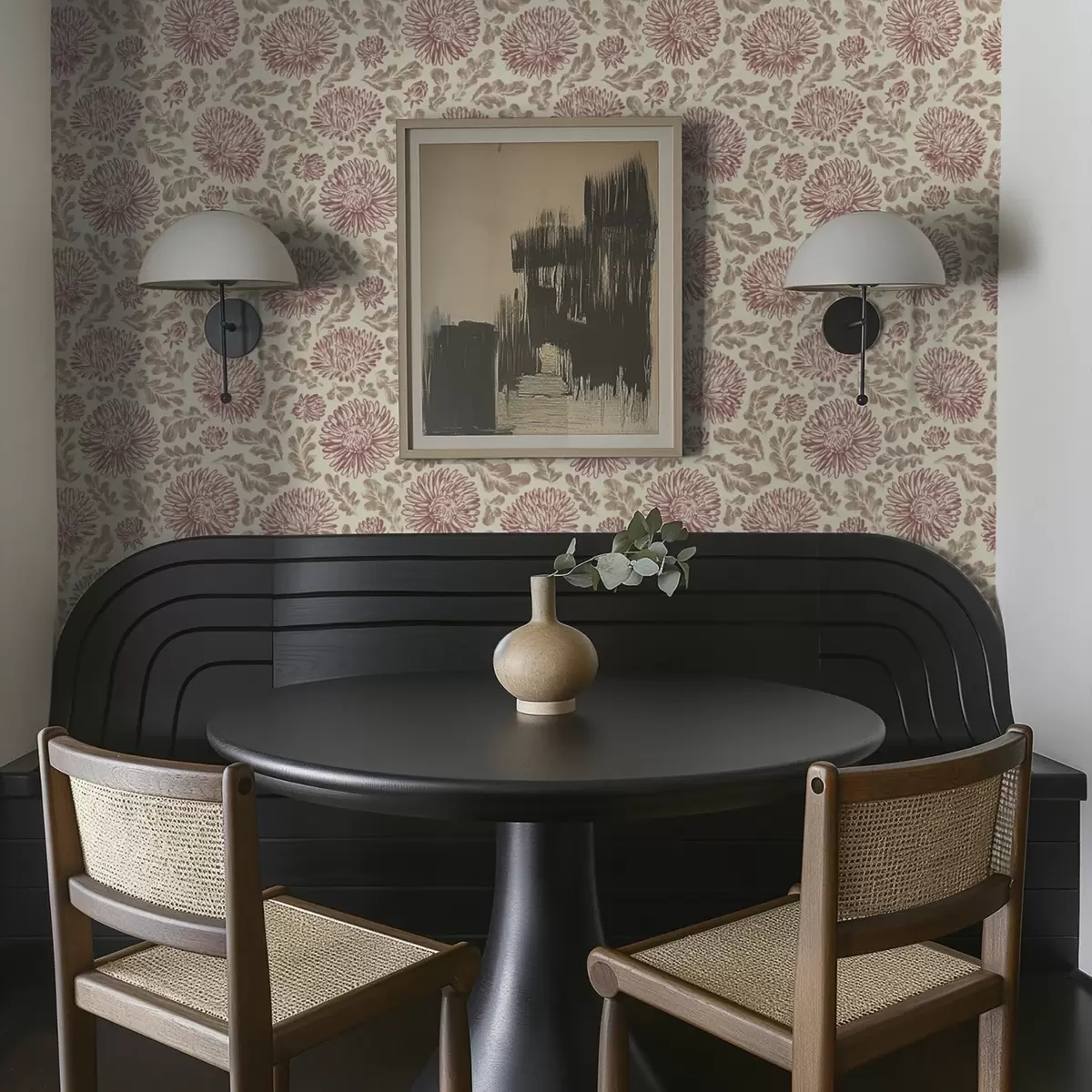 Bakgrund Krysantemum med vinaccenter på krämfärgat bakgrund a00840v1