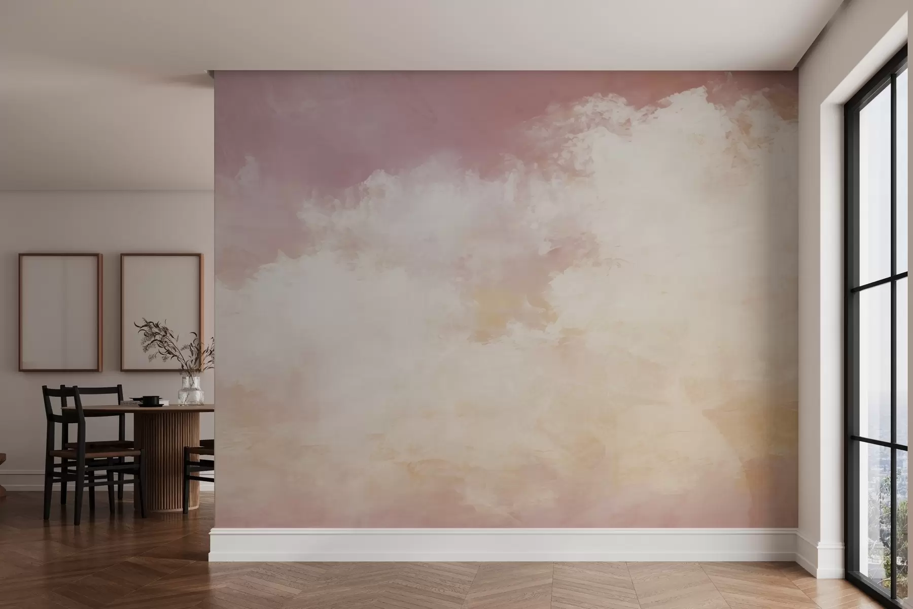 Fototapet Abstrakt bild av moln i loftstil w04841v1