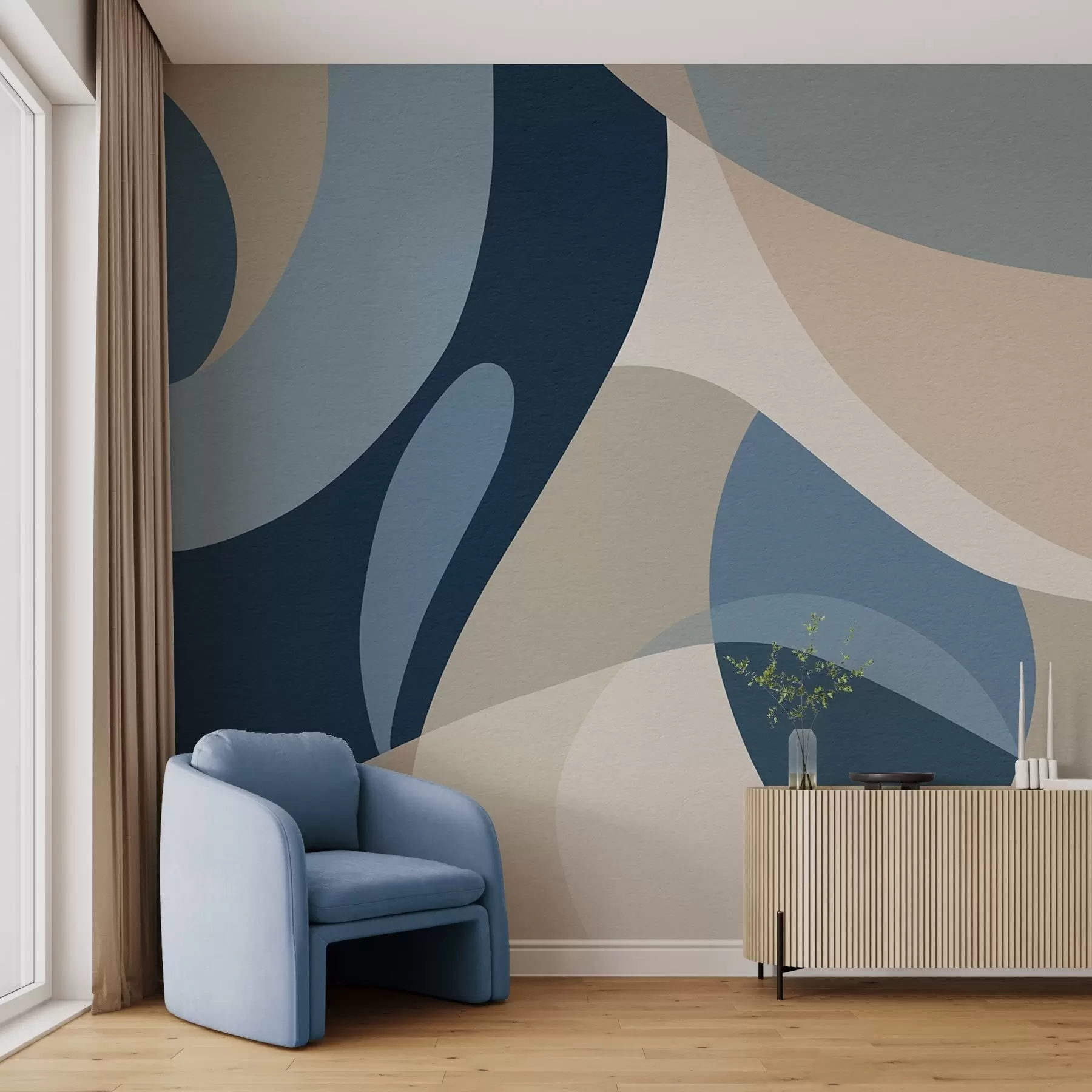 Fototapet Geometrisk abstraktion w04843