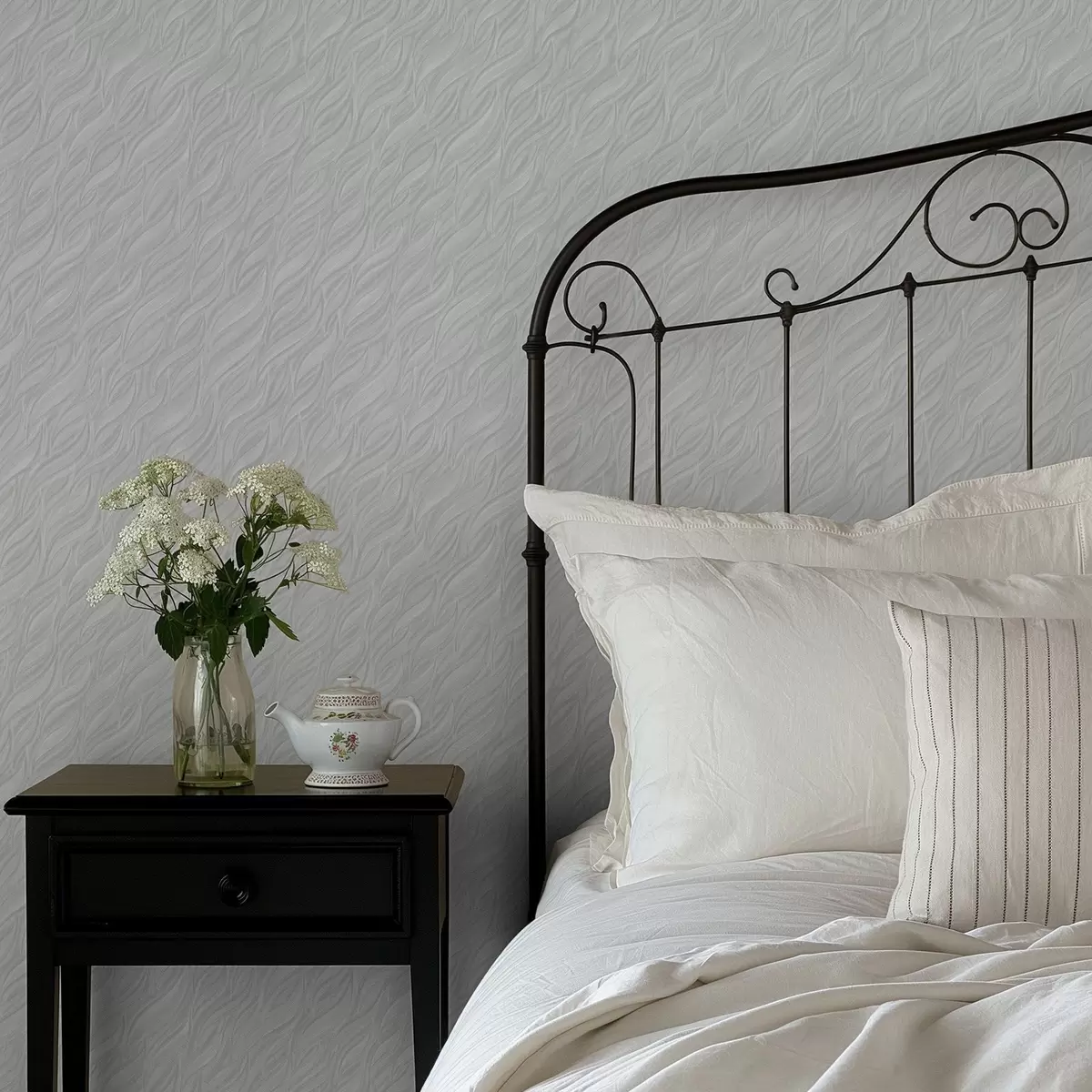 Bakgrund Strukturerade borstvågor, ljus mint a00688v2