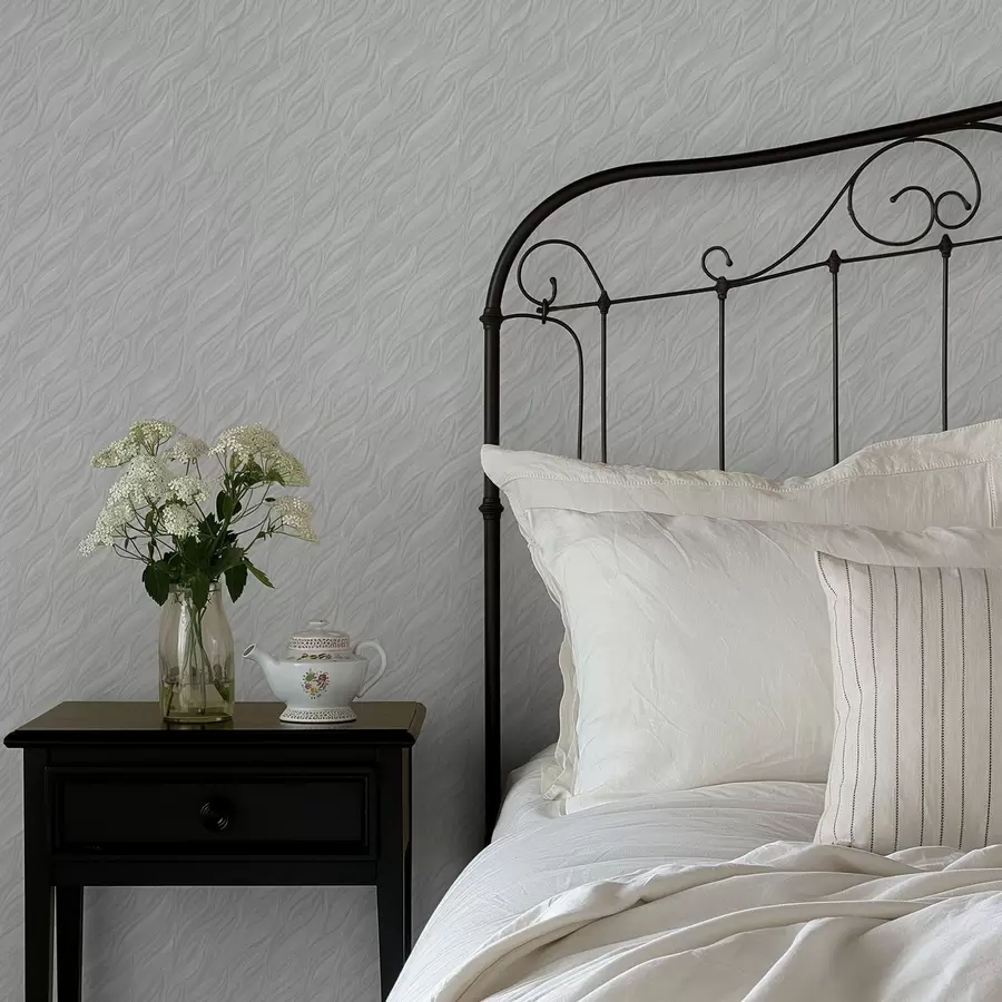 Fototapet Strukturerade borstvågor, ljus mint a00688v2