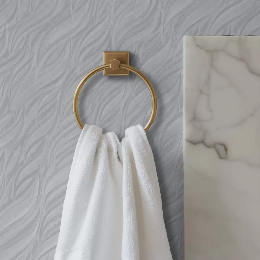 Fototapet Strukturerade borstvågor, sval blågrå a00688v3