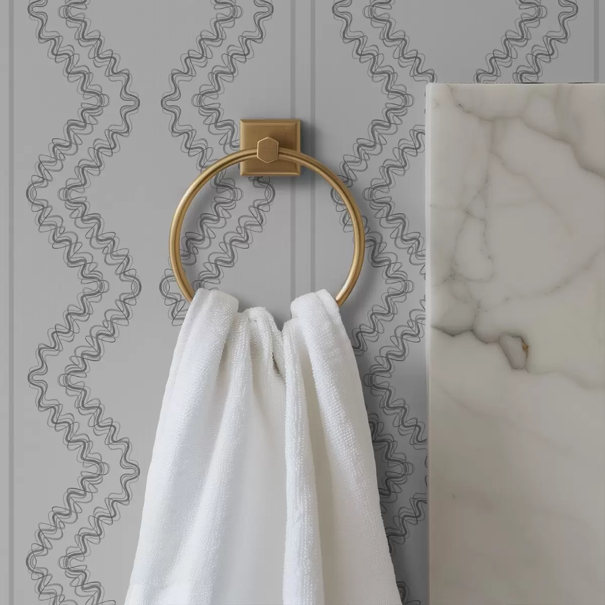 Bakgrund Spetslinje i sicksackmönster, neutral grå a00689v2