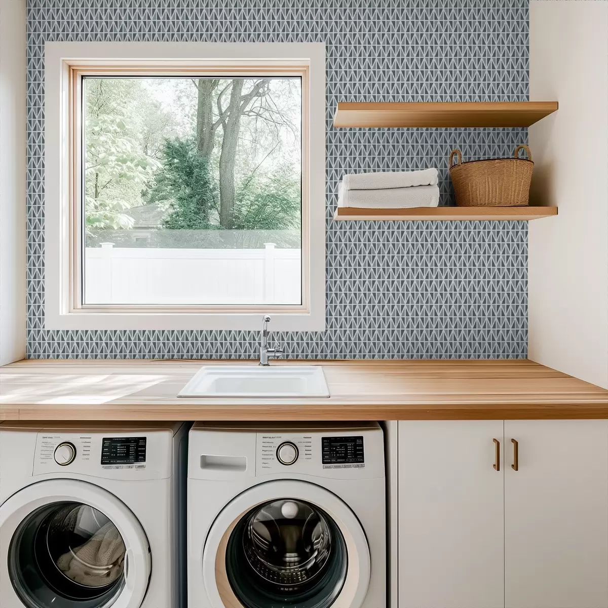 Bakgrund Fint vitt diamantmönster över dämpad blågrön färg a00903