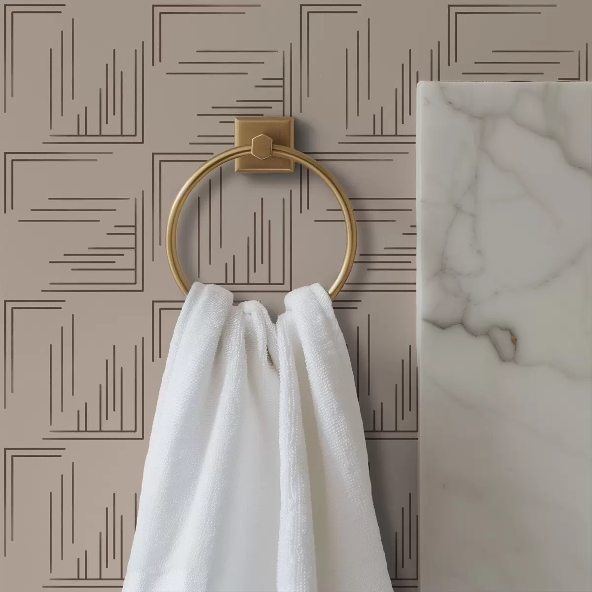 Bakgrund Stora kakaohörn med varierande linjefyllningar, sand a00913