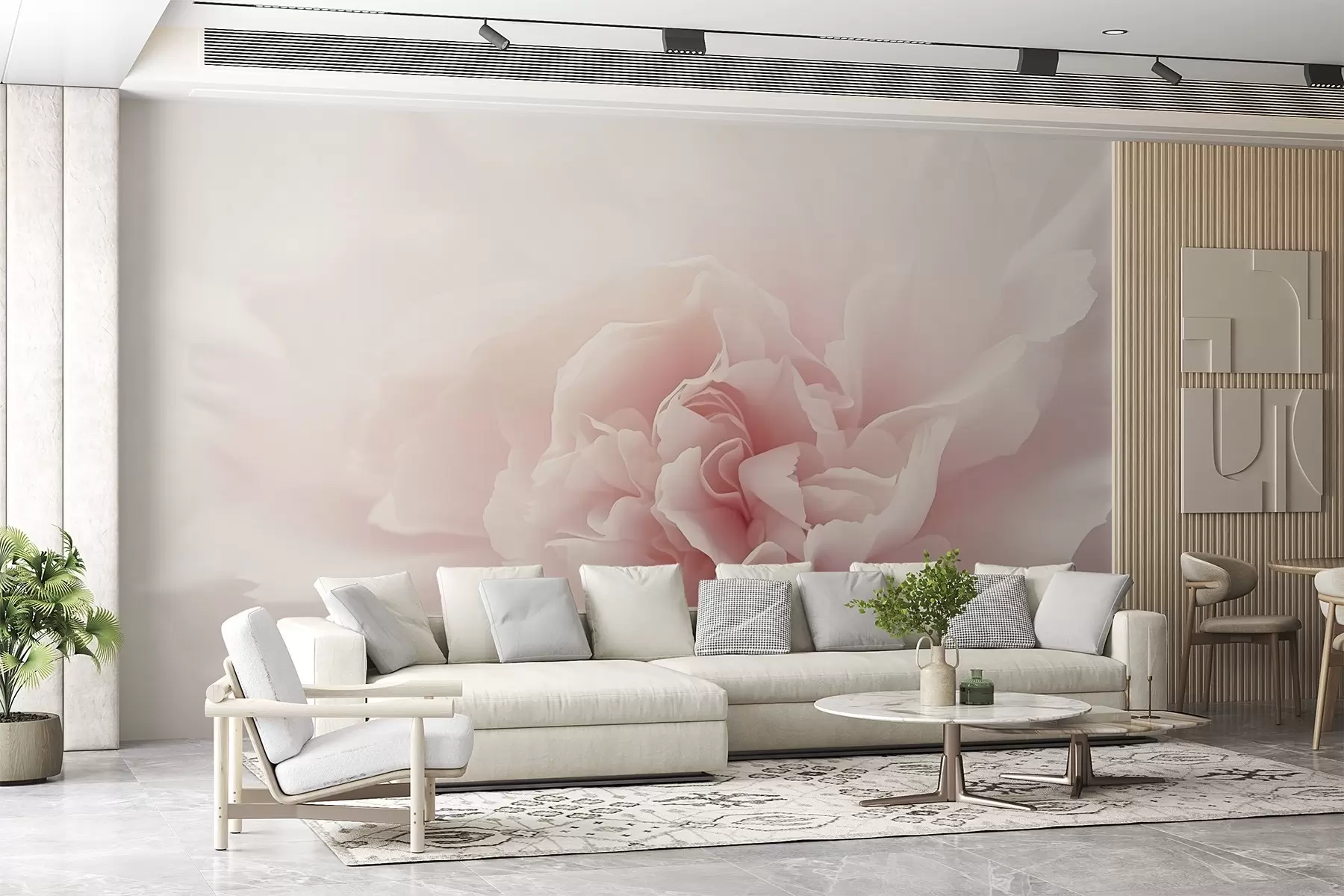 Fototapet Kronblad, stor blomma w04891
