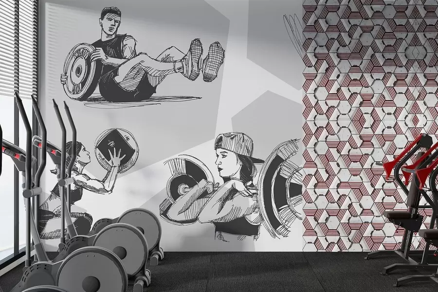 Fototapet Idrottare w04909v2