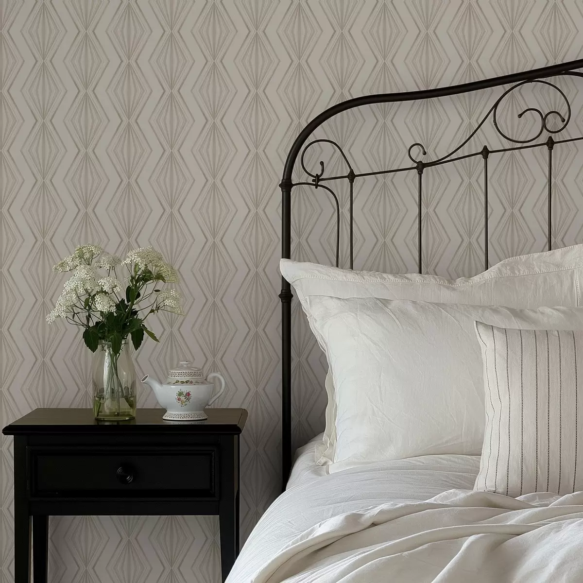 Bakgrund Lätt diamantornament i lugna beige toner a00925v2