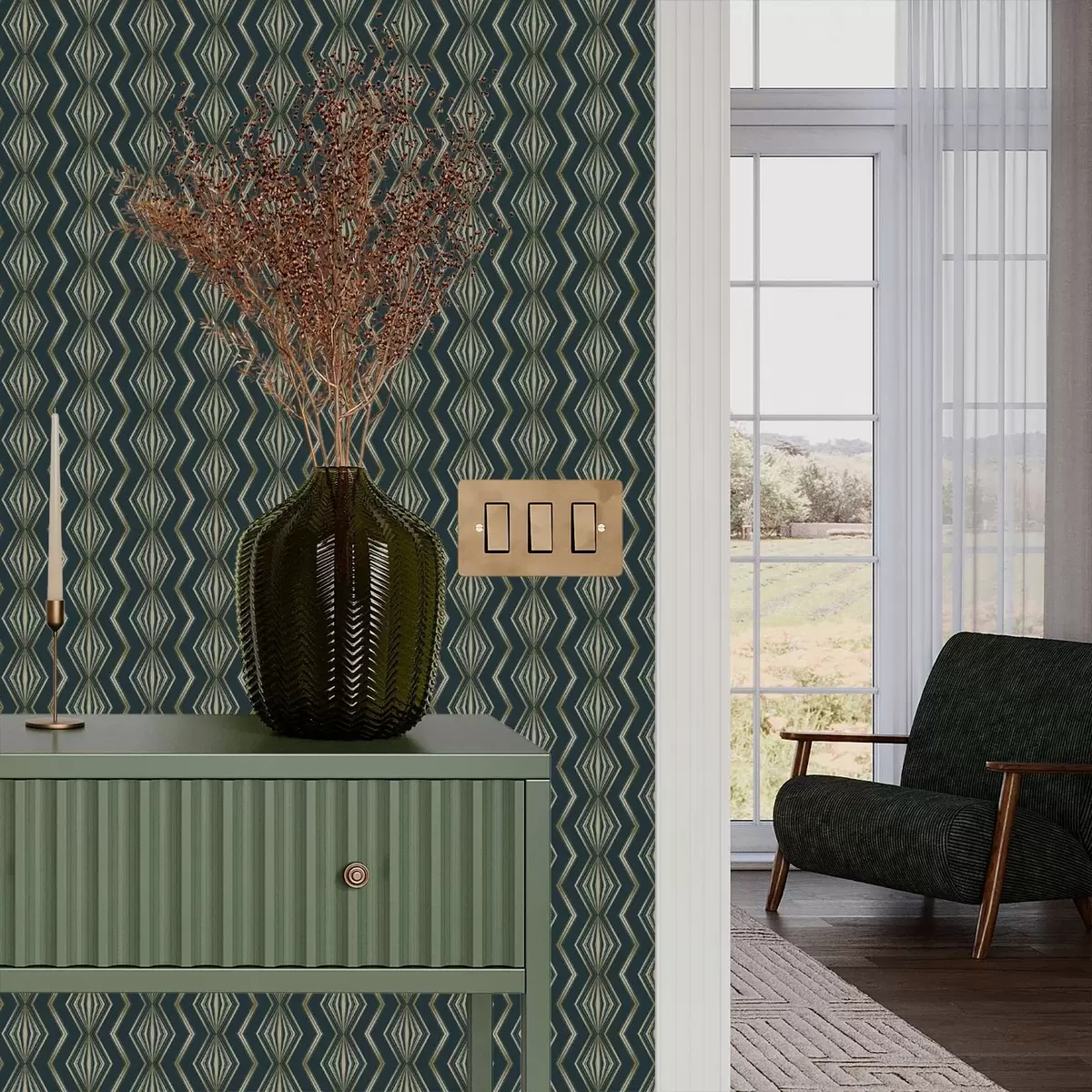 Bakgrund Mörkblå diamantmönster a00973v1