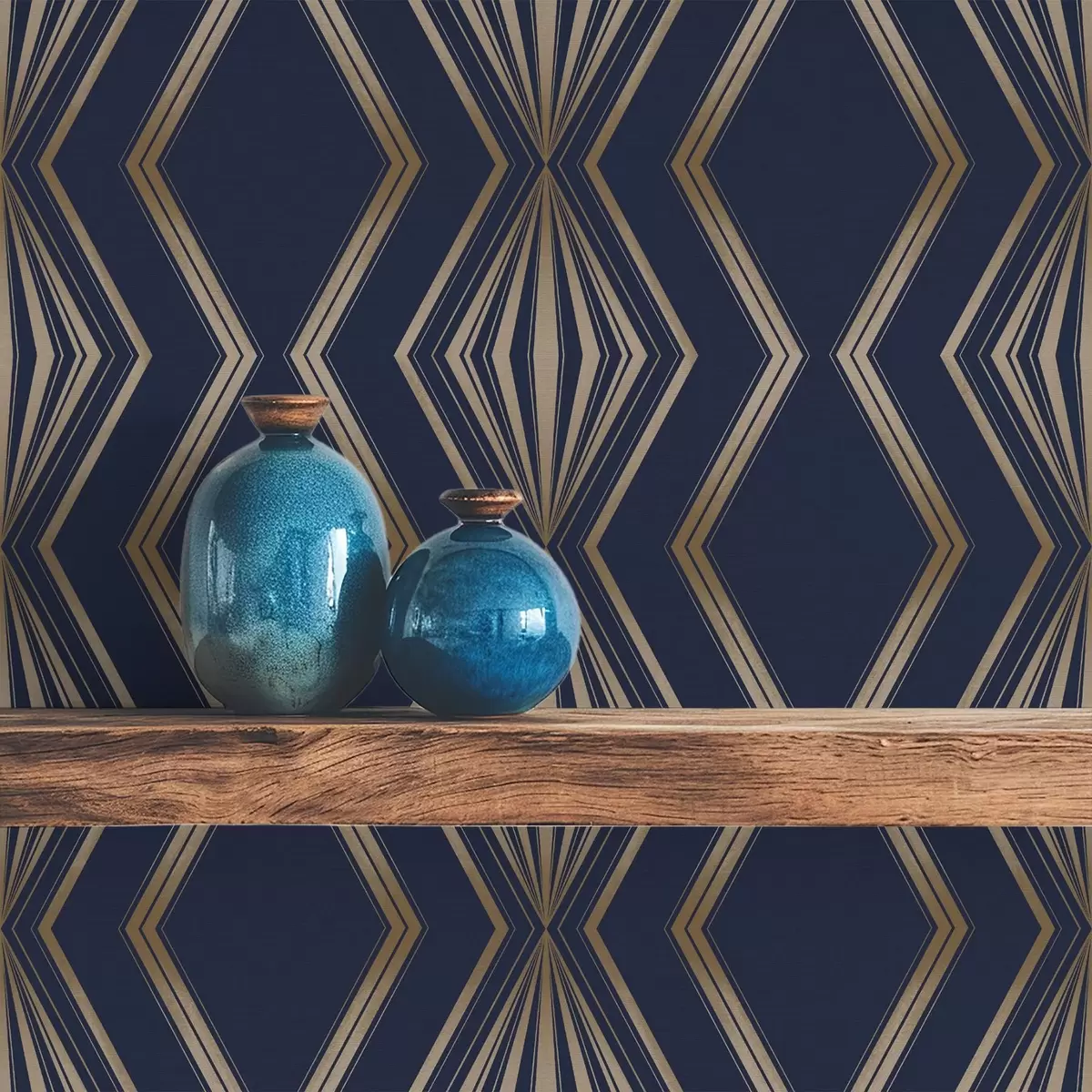 Bakgrund Mörkblå bakgrund med geometriska romber och sicksackmönster a00974v2