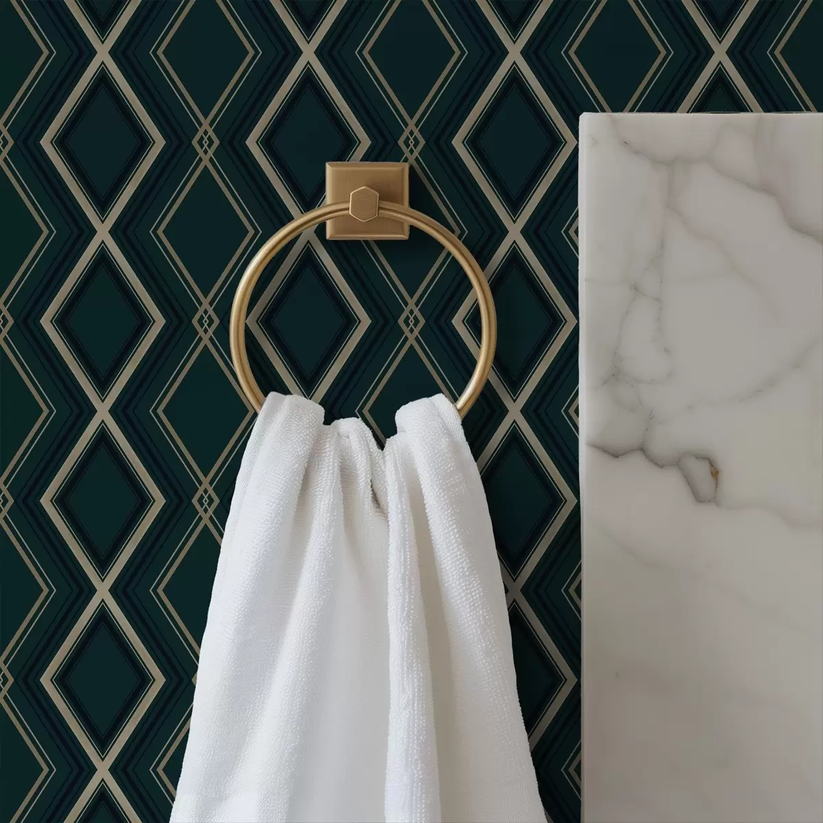 Bakgrund Mörk turkos bakgrund med ett upprepande diamantmönster a00975v1