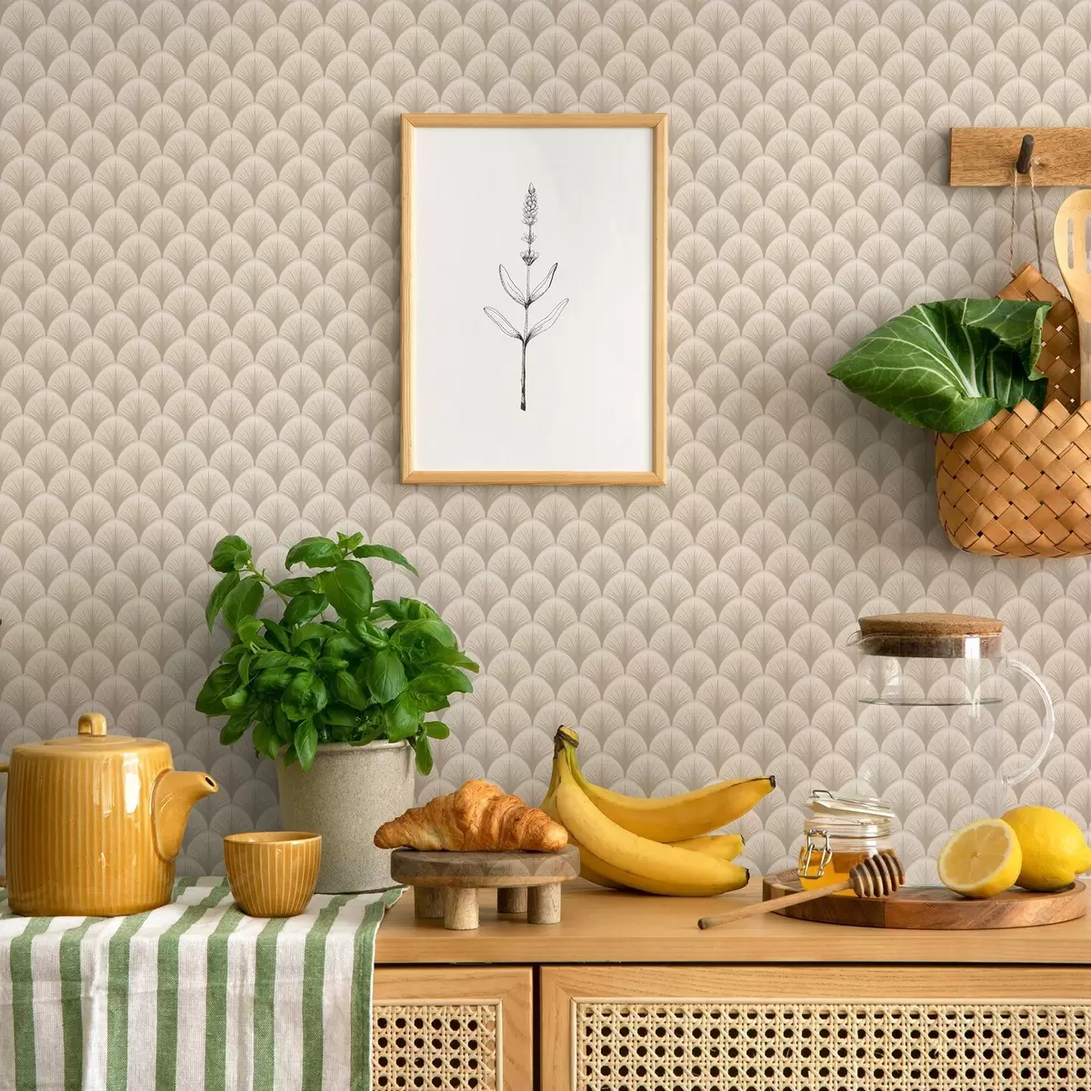 Bakgrund Beige fläktbågar med fina strålar på en ljus bakgrund a00978