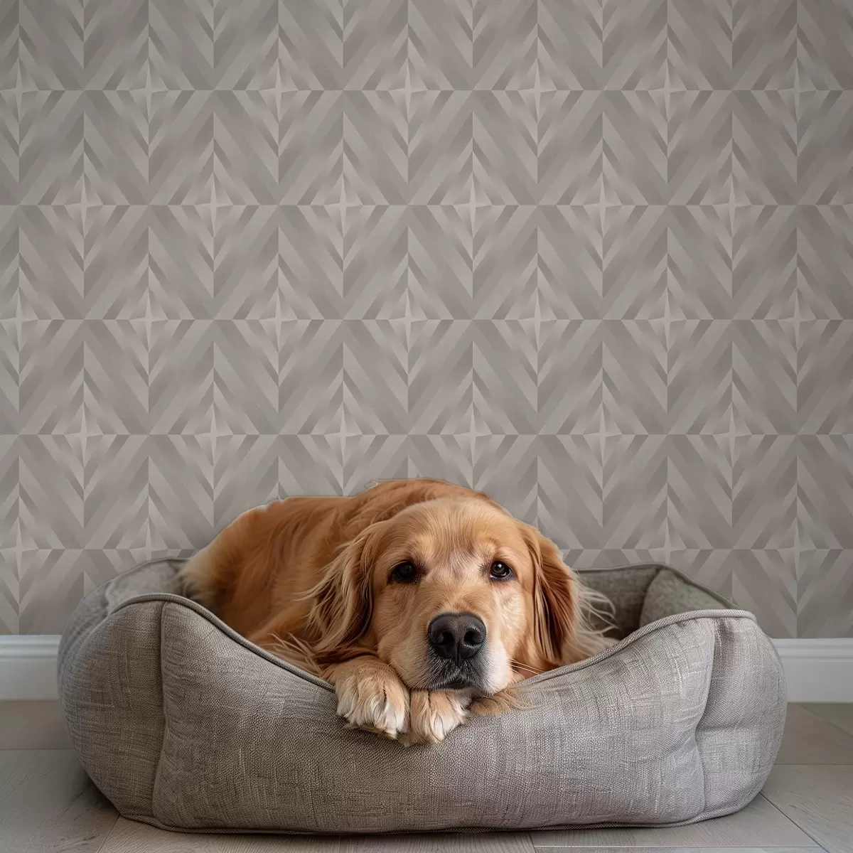 Bakgrund Geometriska rutor med pilar i varma beige toner a00982