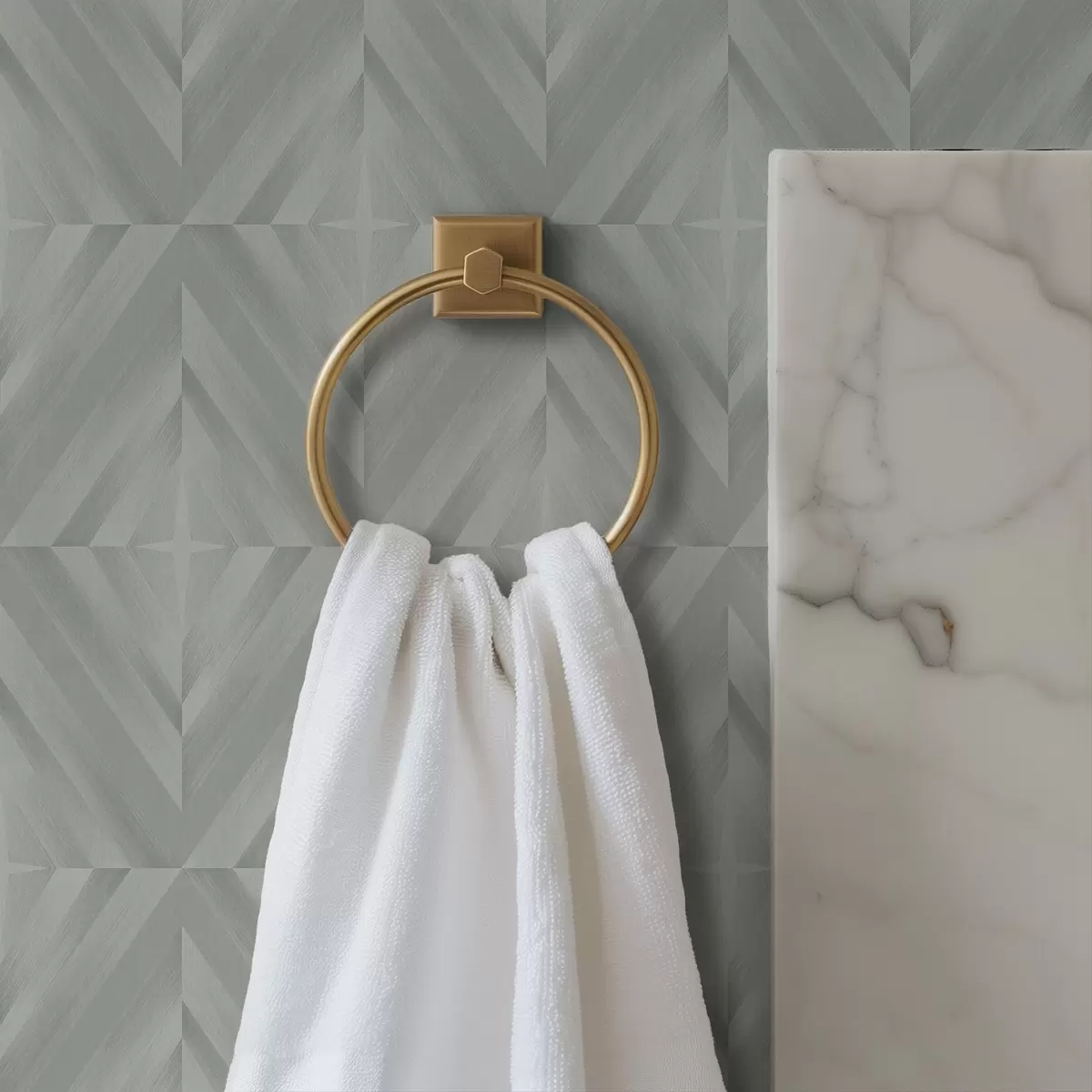 Bakgrund Diagonala streck som bildar kvadrater i en mintgrå färgskala a00983v1